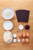 Ingredients for marble cake