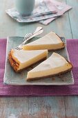 New York Cheesecake mit Keksboden