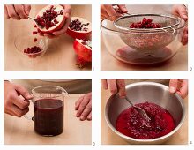 How to make pomegranate sorbet