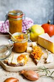 Pumpkin and quince chutney