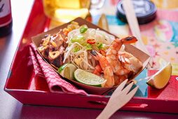 Pad Thai with prawns (Thailand)