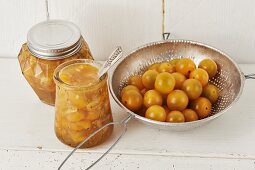 Tomatenmarmelade aus gelben Tomaten