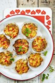 Mini-Frittatas im Backpapier