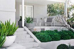 Traditional terrace with a modern design