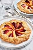 Plum and nectarine galette