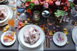 A table laid for Mother's Day