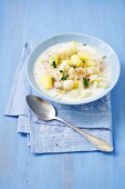 Cauliflower and potato soup