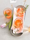 Aperitifs with rosemary for Easter