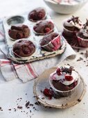 Chocolate cherry muffins