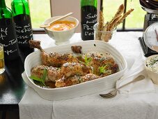 Chicken legs with tarragon (France)