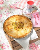 Cheese and leek pie for a summer picnic