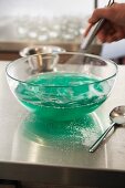 Whisking a jelly mixture