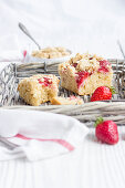 Strawberry semolina cake