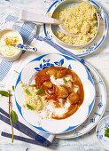 Turkey curry with yoghurt and couscous