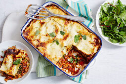 Rindfleisch-Pilz-Lasagne