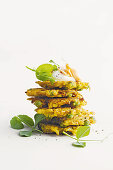 Indian spiced pea fritters