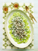 Gurken-Feta-Salat mit Zaatar