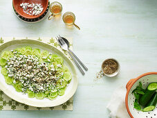 Cucumber and Fetta Salad with Za atar
