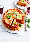Spicy Chorizo Pizza Rigatoni Cake