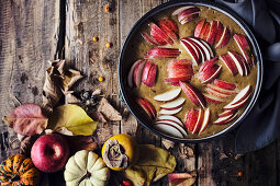 Autumn mood: apple cake in the making