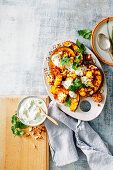 Korma roasted pumpkin and cauliflower