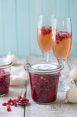 Cold pomegranate punch