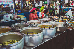 A food market in Ban Lamai (Thailand)