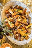 Honey and sage roast snips and Carrots