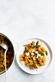 Freekeh and pumpkin risotto