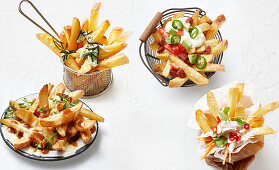 Chips Banh Mi, Mexican, japanese and poutine