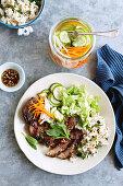 Vietnamese grilled pork chops with pickled slaw