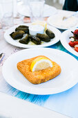 Saganaki - Greek fried feta
