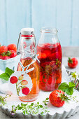 Homemade strawberry vinegar