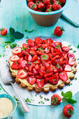 Erdbeertarte mit Vanillecreme