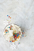 Rainbow party trifle