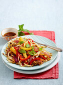 Thai mince noodles