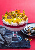 Coconut and Sago Trifle with Sesame Snaps