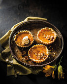 Maple-cinnamon butternut tartlets