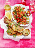 Ricotta and pea fritters
