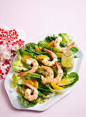 Butter poached prawn and citrus salad