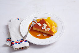 Crème Caramel mit Orangen (Spanien)