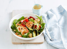 Chilli Prawn, Potato and Zucchini Salad