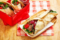 Beef and Tabouli Wraps