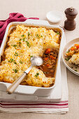 Shepard's pie with turnip mash topping