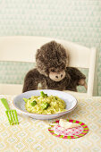 Broccoli risotto for children