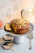 Polentakuchen mit Mandeln und Mandarinenaroma (weihnachtlich)