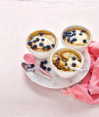 Blueberry Pudding in a Cup