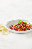 Red kidney bean, chilli and ginger curry