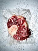 Beef shank in a sous vide bag