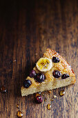 Banana and blueberry cake